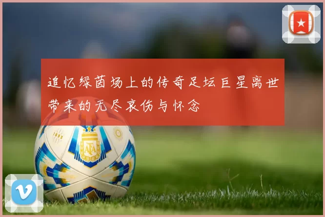 追忆绿茵场上的传奇足坛巨星离世带来的无尽哀伤与怀念